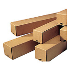 Tube d'expédition en carton carré 610x105x105mm marron par pièce
