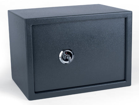 Pavo - Coffre-fort avec clé étoile 350x250x250mm gris foncé