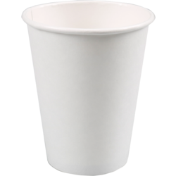 rouleau tasse à café carton 400cc BLANC 50 pièces