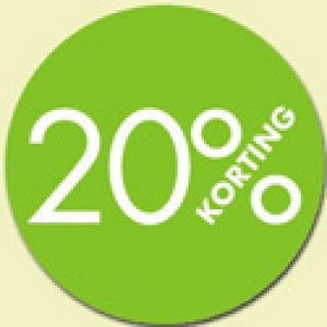 Klika -  Kortingsticker rond 18mm 250 stuks 20% groen