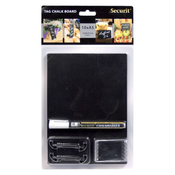 Securit -  Krijtbord A5 tags
