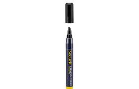 Krijtstift SECURIT SMA-510 platte punt 2-6mm zwart