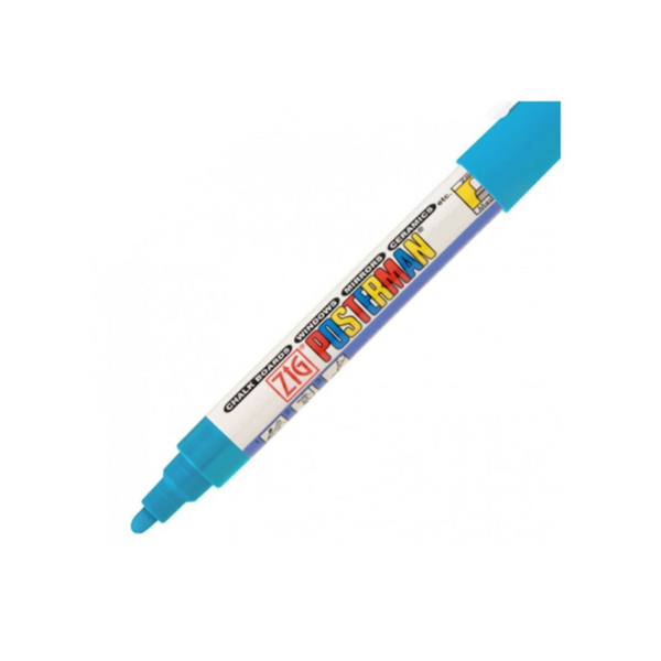 Krijtstift posterman PMA-30 medium punt 2mm lichtblauw