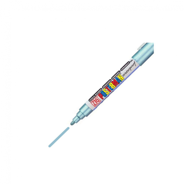 Posterman -  Krijtstift  PMA-30 medium punt 2mm metallic blauw