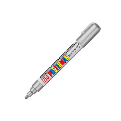 Posterman - Marqueur craie PMA-30 pointe moyenne 2mm argent métallisé