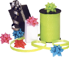 Kräuselband - Elias 106 blau 10 mm x 225 Meter