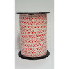 Ruban à friser - coeurs malo 10mm x 250 mètres blanc/rouge