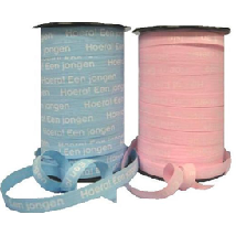 Kräuselband - Papieroptik 10 mm x 250 Meter Farbe 206 Hurra! ein Mädchen