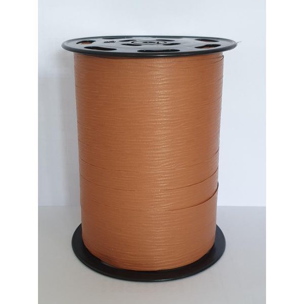 Krullint -   paperlook 10mm x 250 meter kleur 471 Roest/Caramel