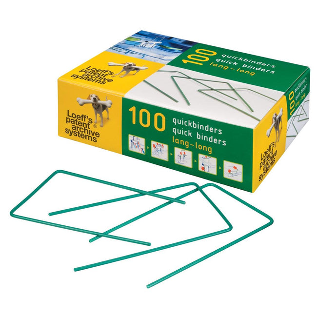 Loeffs - quickbinder Longueur 140 mm Carton 100 pièces