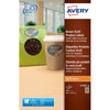 Avery – L7103-20 Produktetiketten, 63,5 x 42,3 mm (B x H), 360 Etiketten, Kraftpapier, oval