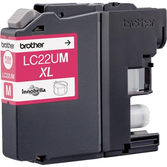 Brother - Cartouche d'encre, 1 200 pages, OEM LC-22UM, magenta
