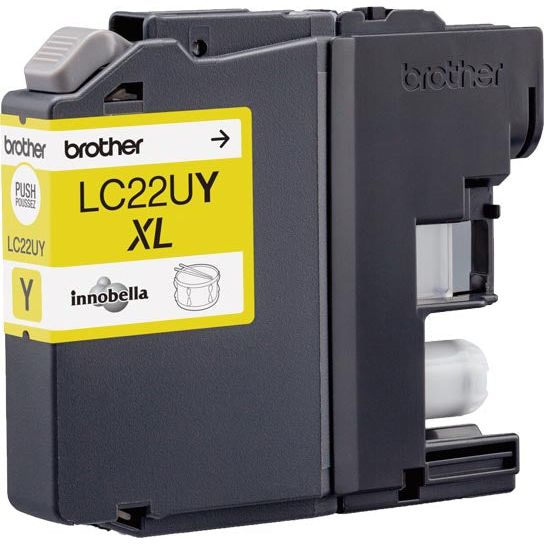 Brother - inktcartridge, 1.200 pagina's, OEM LC-22UY, geel