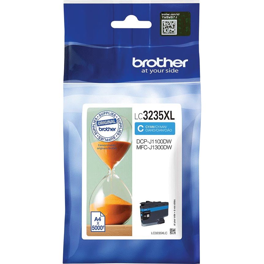 Brother - inktcartridge, 5.000 pagina's, OEM LC3235XLC, cyaan