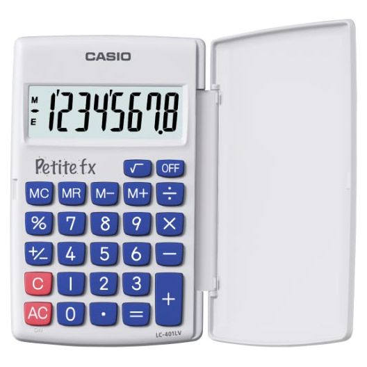 Casio - zakrekenmachine Petite FX, wit