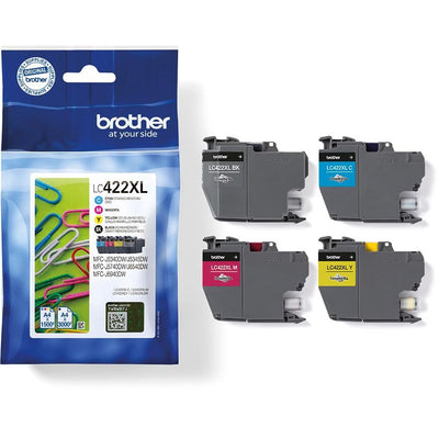 Brother -  inktcartridge, 1.500 3.000 pagina's, OEM LC-422XLVAL, 4 kleuren