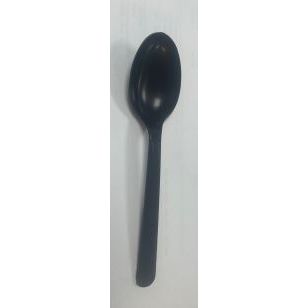 Depa - Kunststoff-PP-LÖFFEL 18 cm wiederverwendbar SCHWARZ 50 Stück