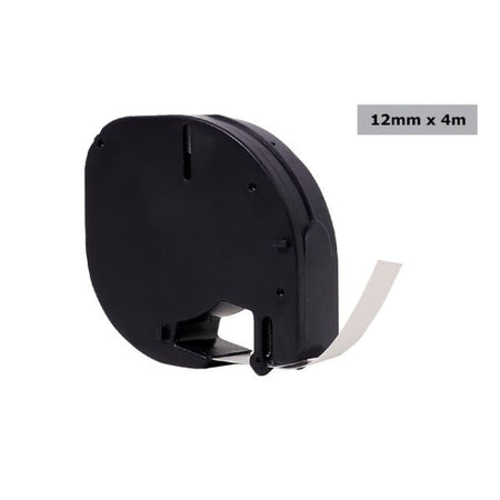 Quantore - Etiquette 12267 12mmx4m transparent noir