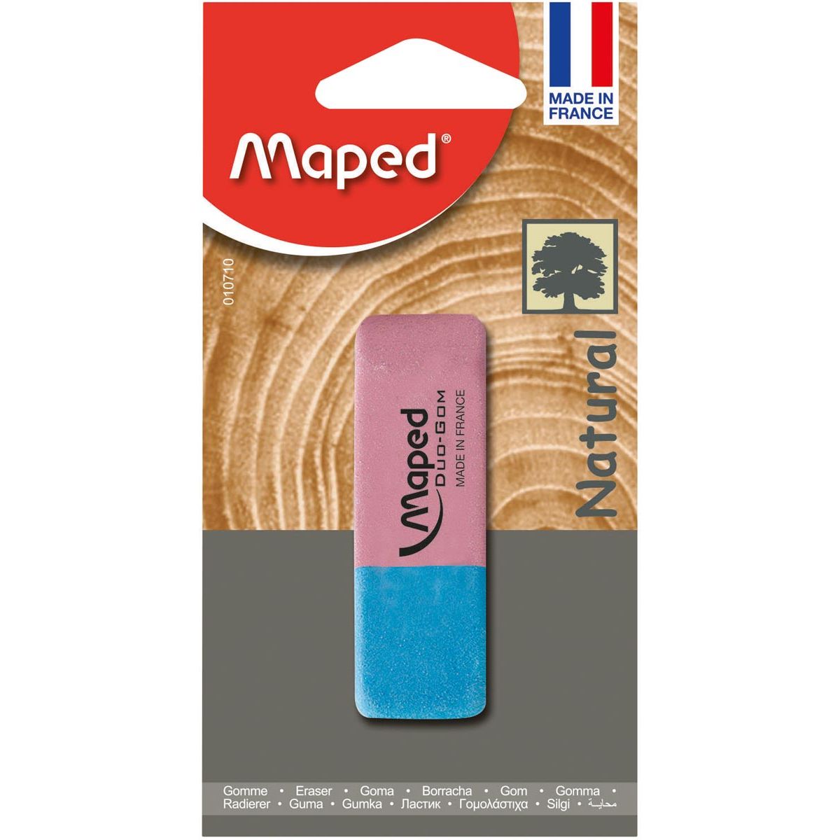 Maped -  gum Duo-Gom, large, blister van 1 stuk
