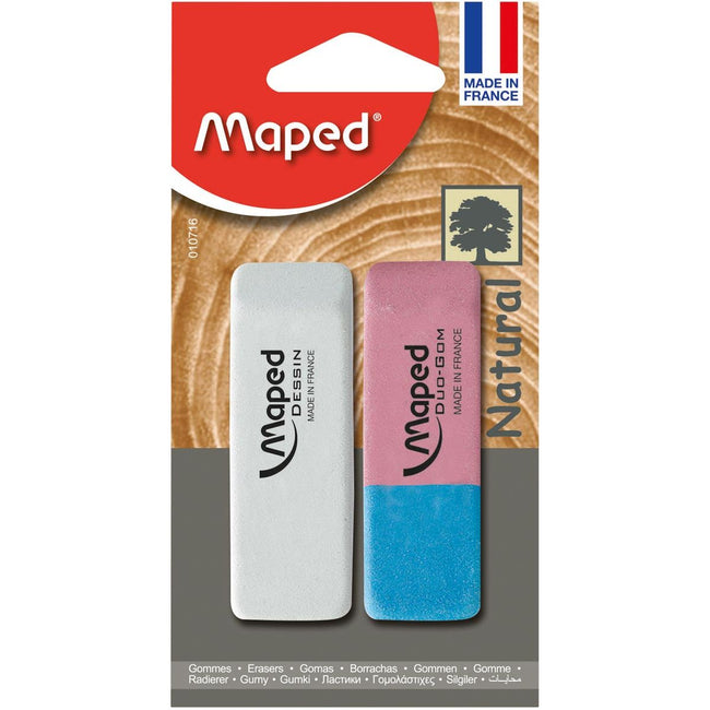 Maped - gomme Dessin gomme Duo-Gom, sous blister
