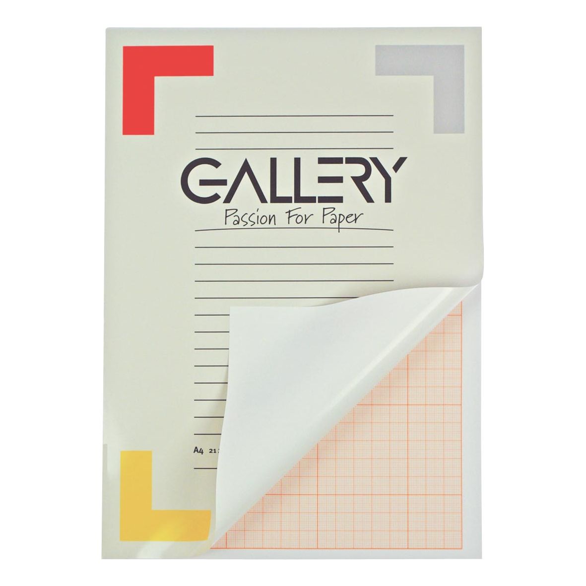 Galerie - Galerie Millimeterpapier, ft 21 x 29,7 cm (A4), Block von 50 Blättern