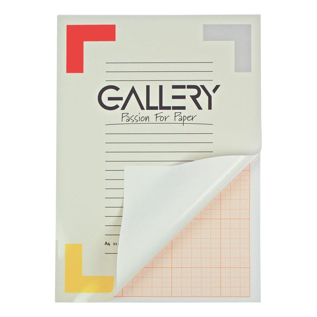 Gallery - Gallery millimeterpapier, ft 21 x 29,7 cm (A4), blok van 50 vel