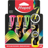 Maped - Surligneurs Fluo'Peps Flex, assortis, boîte de 4