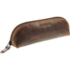 Maverick - trousse en cuir, ovale, marron