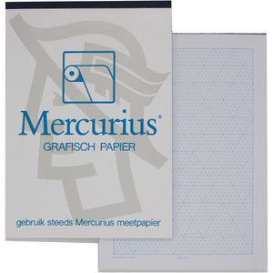 Mercury - papier graphique isométrique, 50 feuilles, pi A3