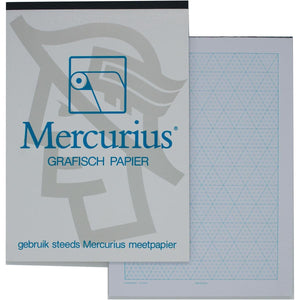 Mercury – isometrisches Grafikpapier, 50 Blatt, ft A4