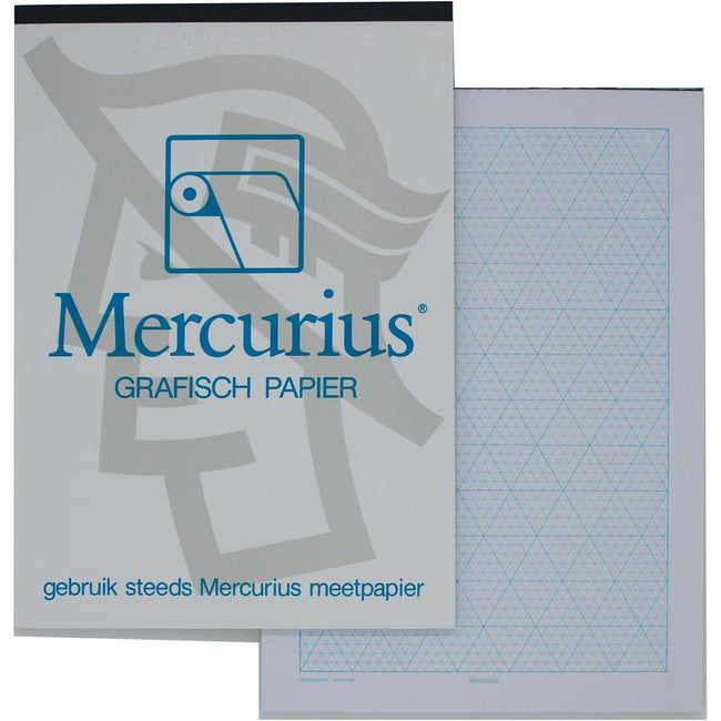 Mercurius -   isometrisch grafisch papier, 50 vel, ft A4