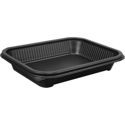 Klika -  Menuschaal maaltijdtray 1 vaks 650cc 227x178x50mm 260 stuks grijs