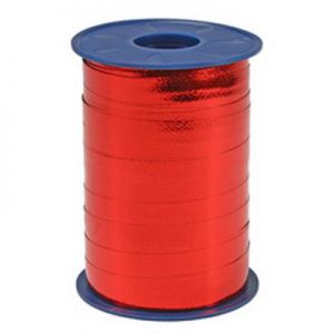 Miroir - Ruban métallisé/ curling 10mm x 250 yards rouge 15
