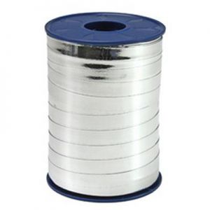 Ruban à friser Métallisé/Miroir 7mm x 250 mètres argent