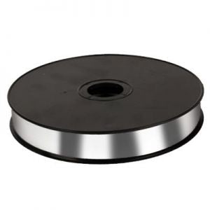 Metallic/Miroir krullint 19mm x 100 meter zilver
