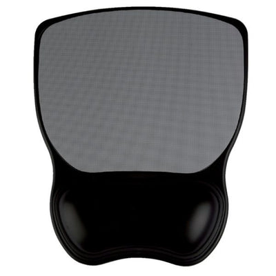 Quantore - Tapis de souris avec repose-poignet en gel gris/noir