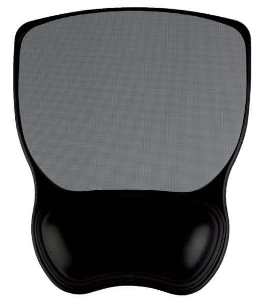 Quantore - Tapis de souris avec repose-poignet en gel gris/noir