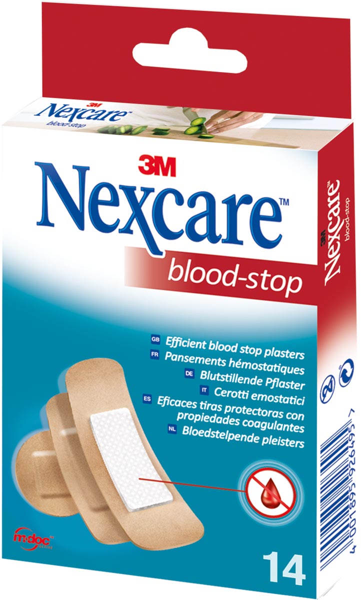 3M - Pansement styptique Blood-Stop, paquet de 14 pièces