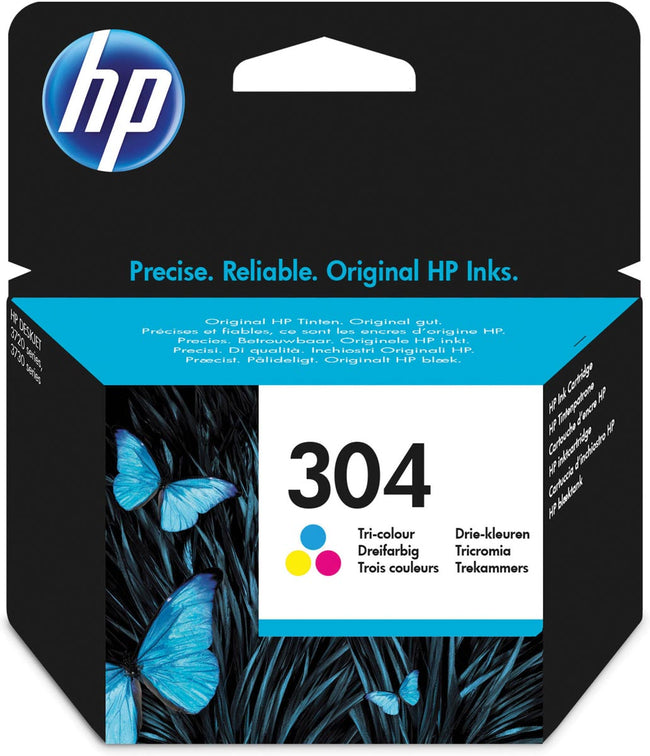 HP - Cartouche d'encre n9k05ae 304 couleur