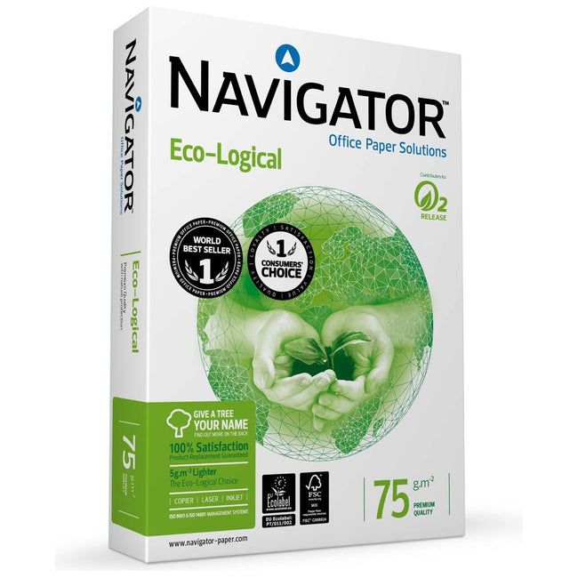 Navigator - Eco -Gegical Print Paper Ft A3, 75 g, 500 feuilles