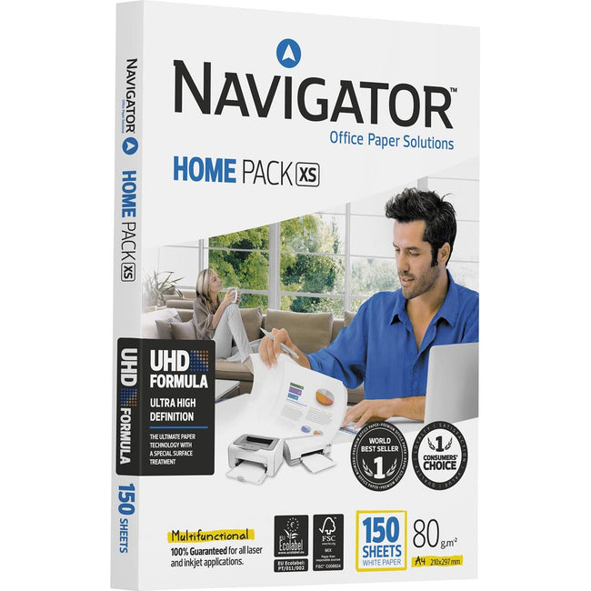 Navigator - Home Pack XS Druckpapier ft A4,80 g, Packung mit 150 Blatt
