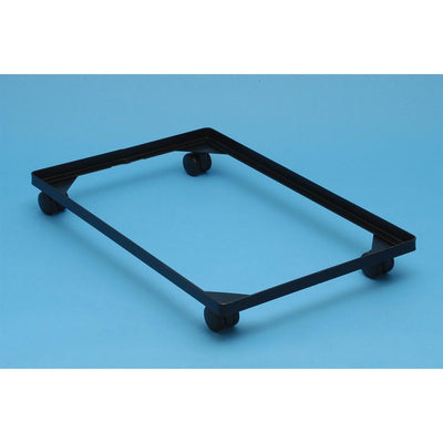 Really Useful Box -  Box accessoire onderstel uit staal, met wieltjes (diameter: 4,5 mm) uit zwarte PVC