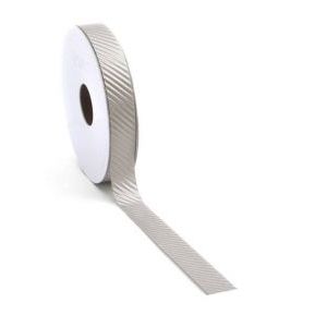 Ruban de luxe oblique Sable 15mm x 15 mètres