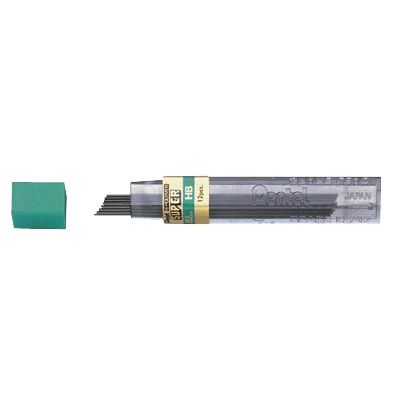 Pentel -  potloodstiften, 0,7 mm, 2B, etui van 12 stuks