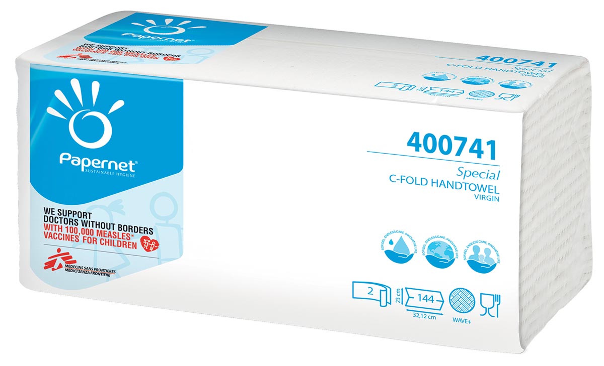 Papernet - Papernet papieren handdoeken Special, C-vouw, 2-laags, 144 vellen