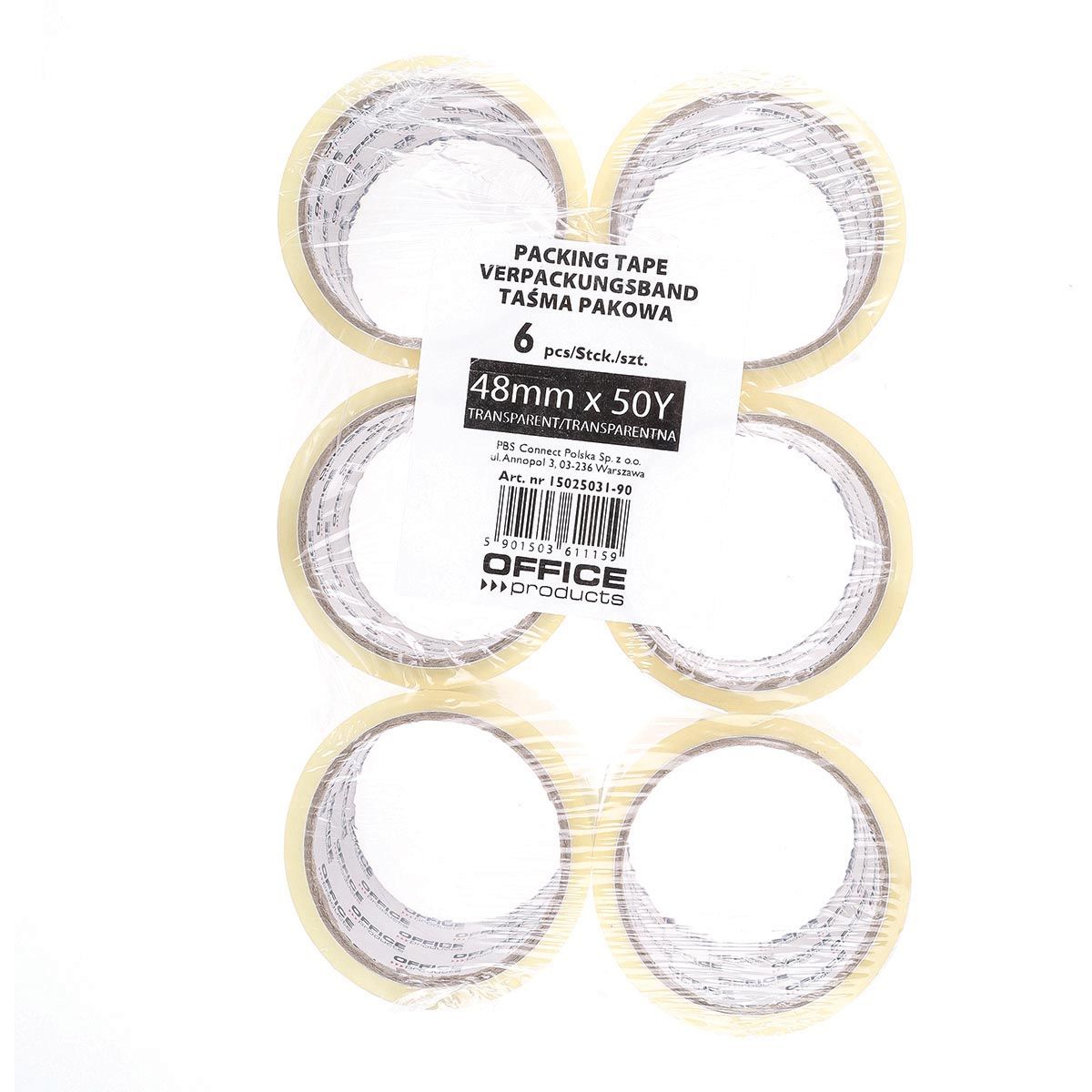 OFFICE products -   verpakkingse, 48 mm x 46 m, transparant