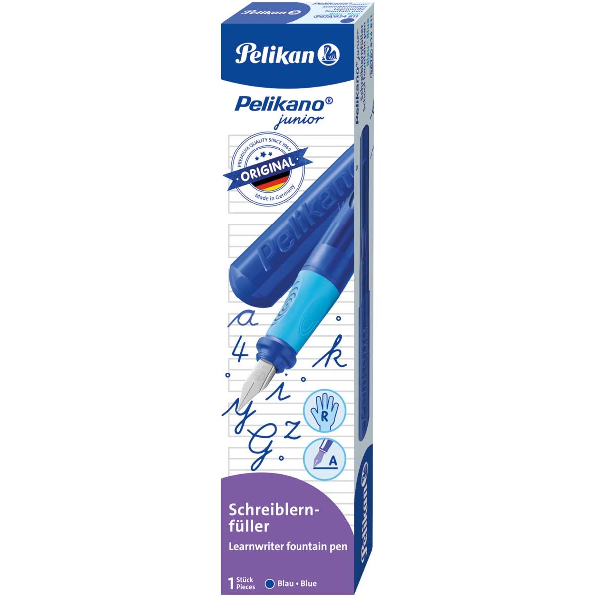 Pelikan - Fountain Pen o Junior P67 pour droit -hande, bleu