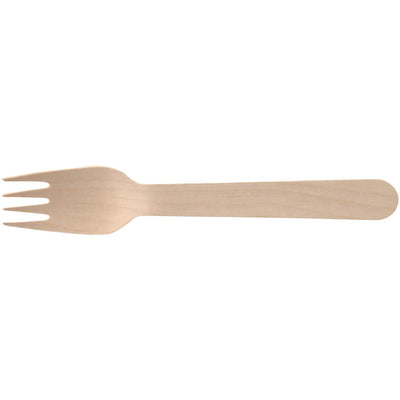 Conpax -   vork Pure, uit hout, 16,5 cm, pak van 250 stuks