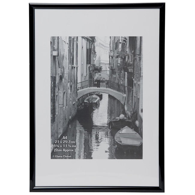 The Photo Album Company - Cadre photo TPAC en aluminium, noir, A4