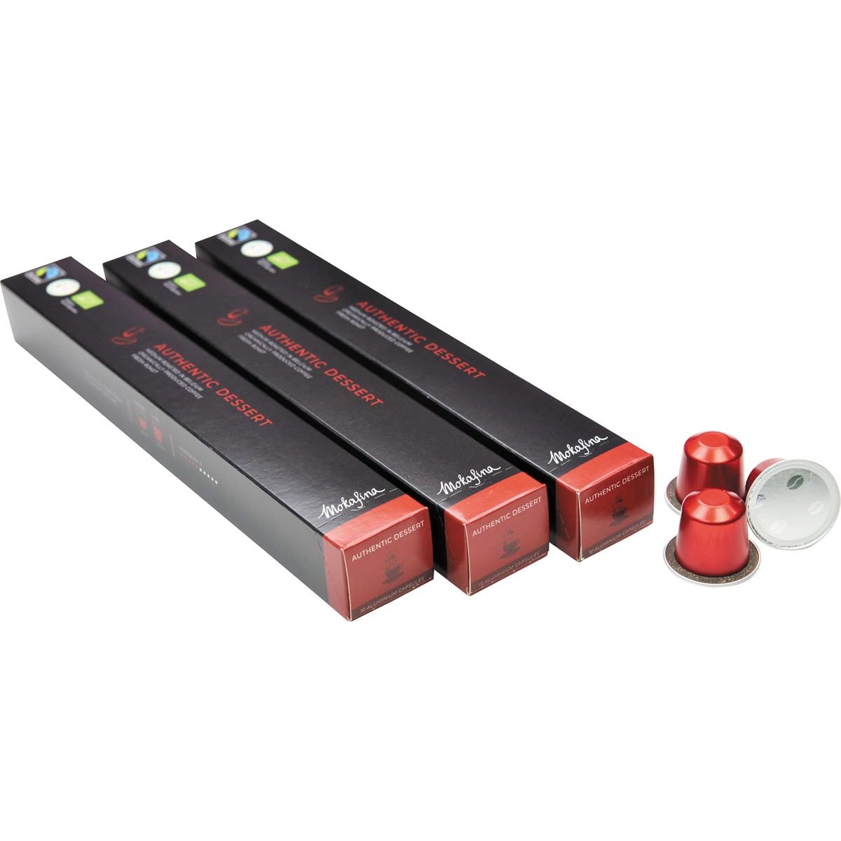 Mokafina - Kaffeekapseln aus Aluminium, authentisches Dessert, 10 Stück